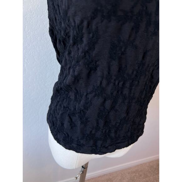 Anthropologie Black Strappy Back Tank Top Floral size Medium - Picture 3 of 6